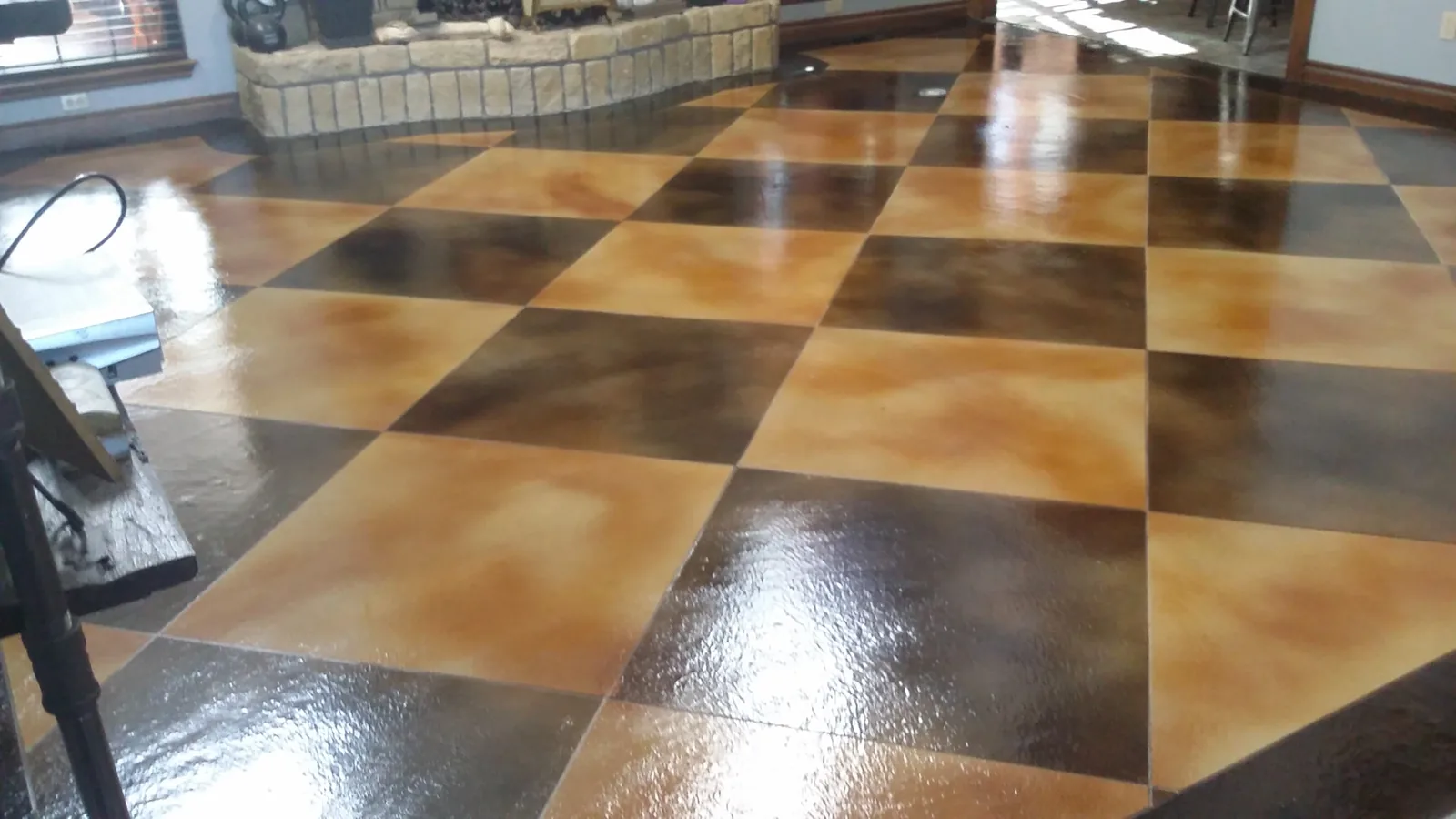 Skim coat concrete resurfacing